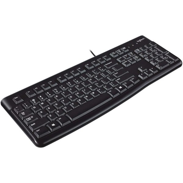 Logitech K120 USB Keyboard, Black 920-004422 - K120 Keyboard LAT